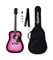 Epiphone Starling Acoustic Player Pack Hot Pink with Gig Bag Body Angled View